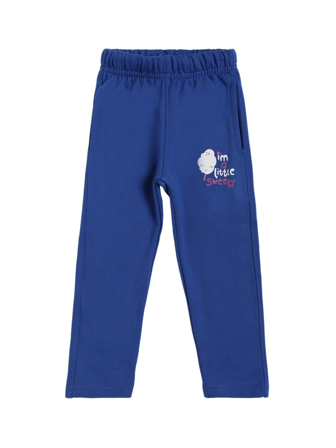 

DYCA Girls Blue Solid Regular Fit Cotton Track Pants
