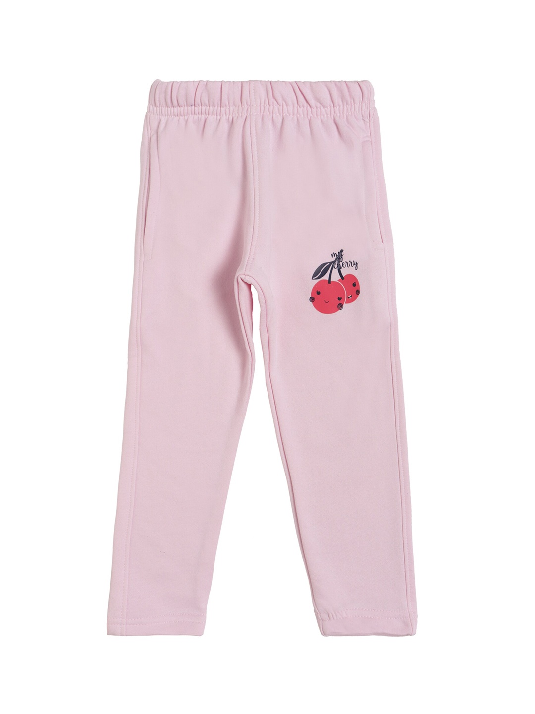 

DYCA Girls Pink Solid Cotton Regular-Fit Track Pants