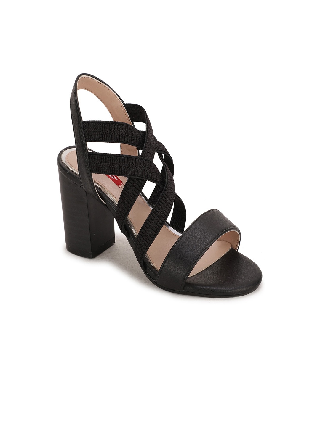 

Bata Women Black Textured Block Gladiators