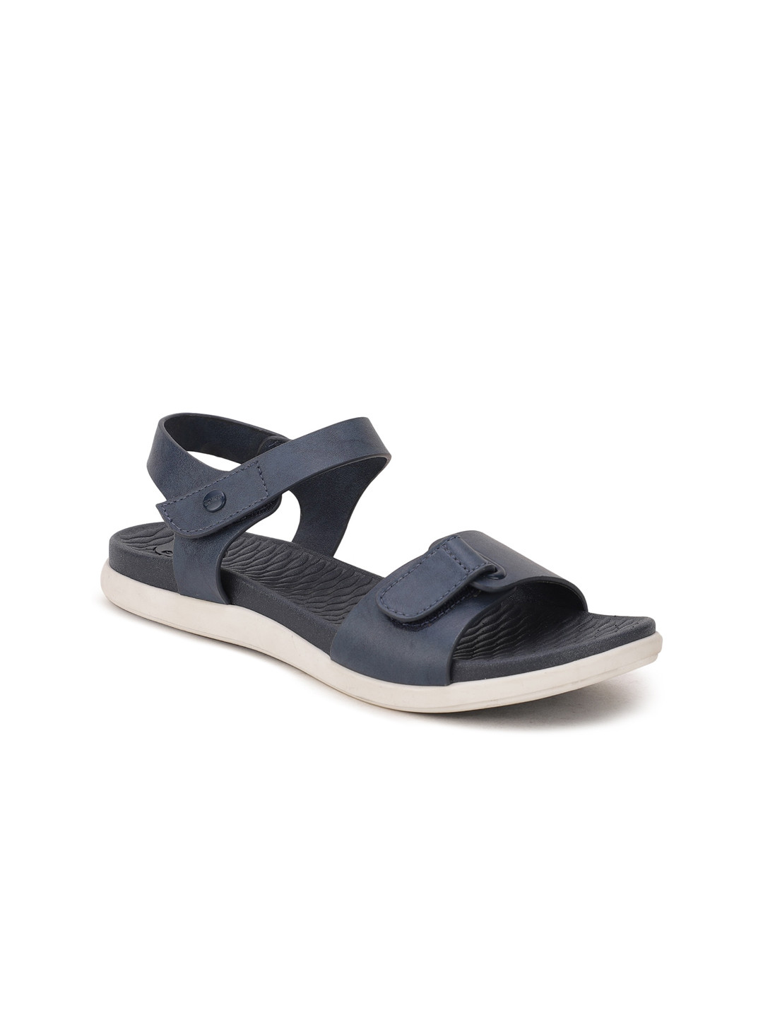 

Bata Women Blue Open Toe Flats with Buckles