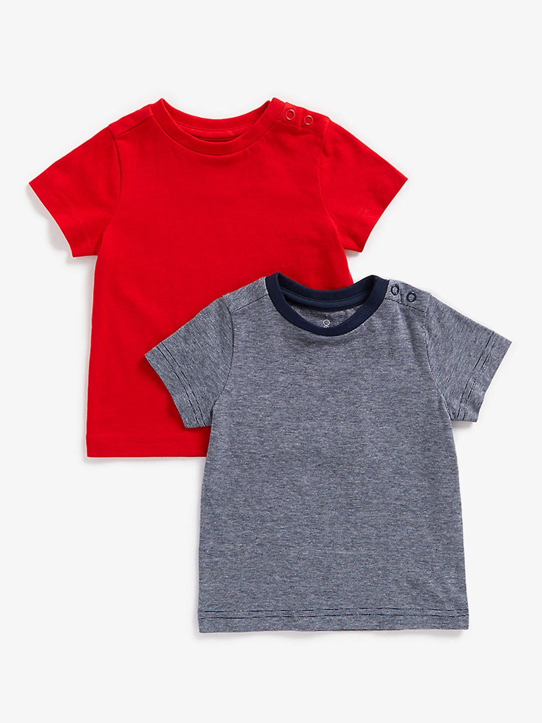 

mothercare Infant Boys Pack of 2 Pure Cotton T-shirt, Red