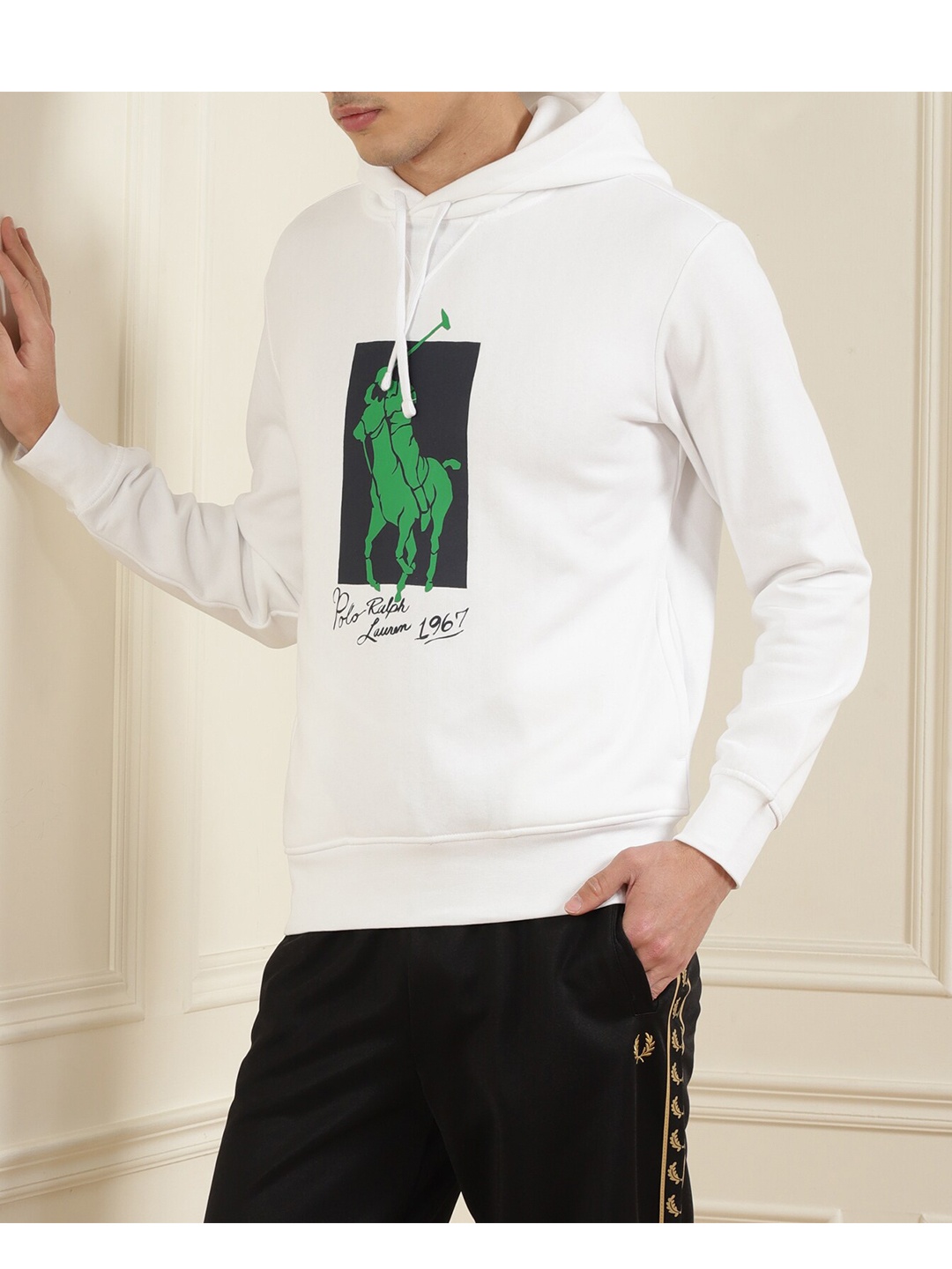 

Polo Ralph Lauren Men White Hooded Sweatshirt