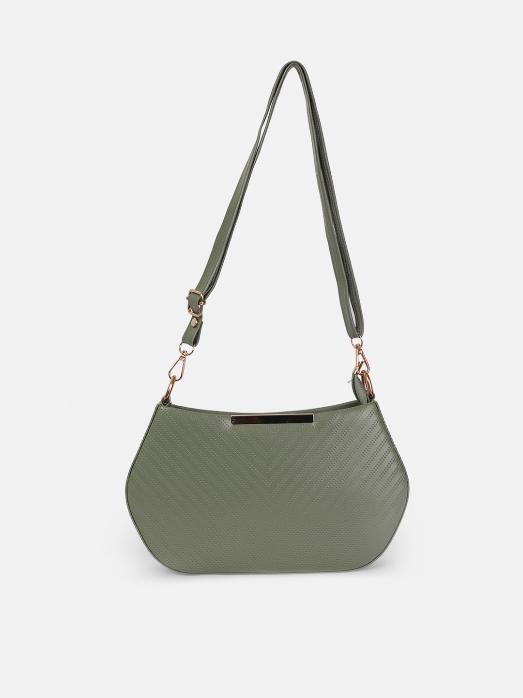 

Bagsy Malone Green PU Structured Sling Bag