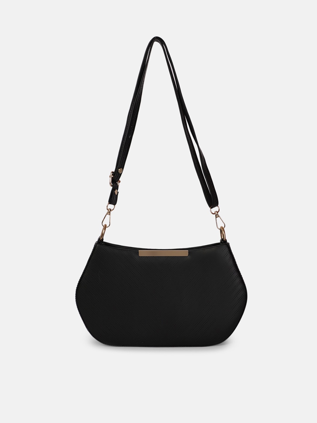 

Bagsy Malone Black PU Structured Sling Bag