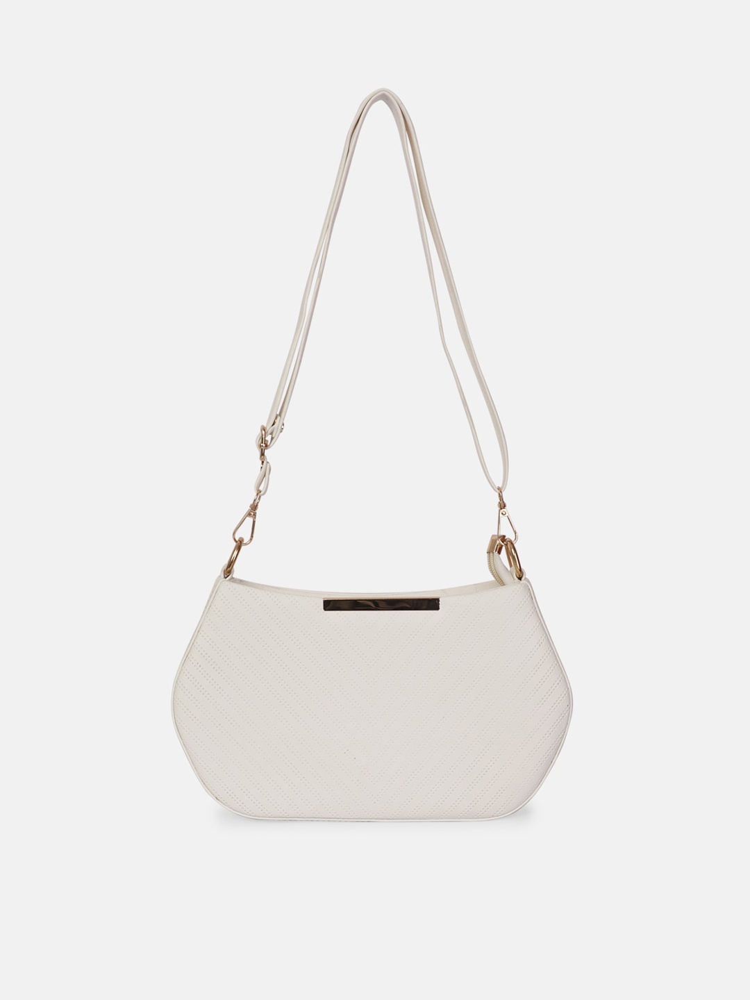 

Bagsy Malone White Textured PU Structured Handheld Bag