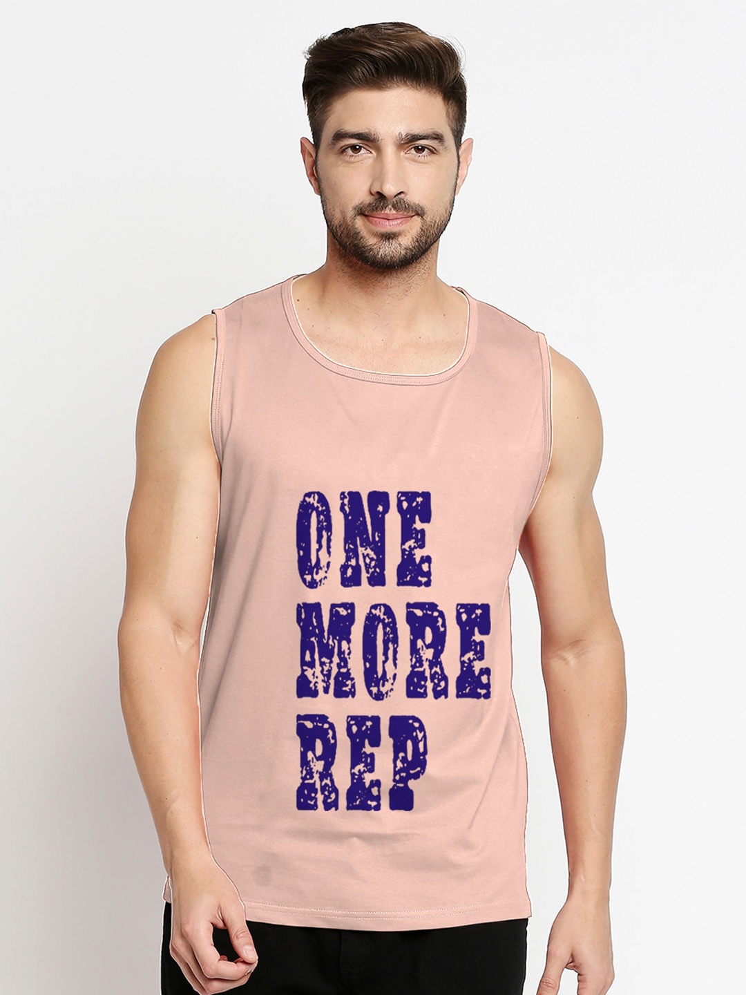 

Blacksmith Men Pink Typography Printed Pure Cotton Training or Gym T-shirt