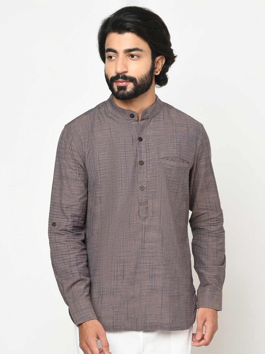 

Fabindia Men Blue Pure Cotton Kurta
