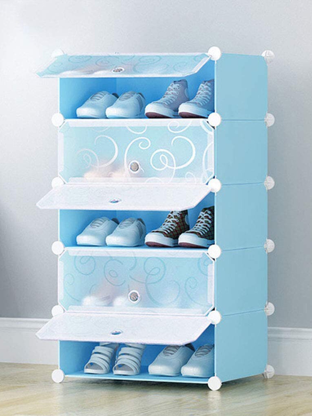 

Sasimo Blue Solid Plastic Shoe Organizers