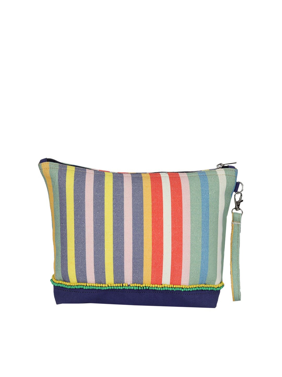 

REZZY Blue & Red Striped Purse Clutch