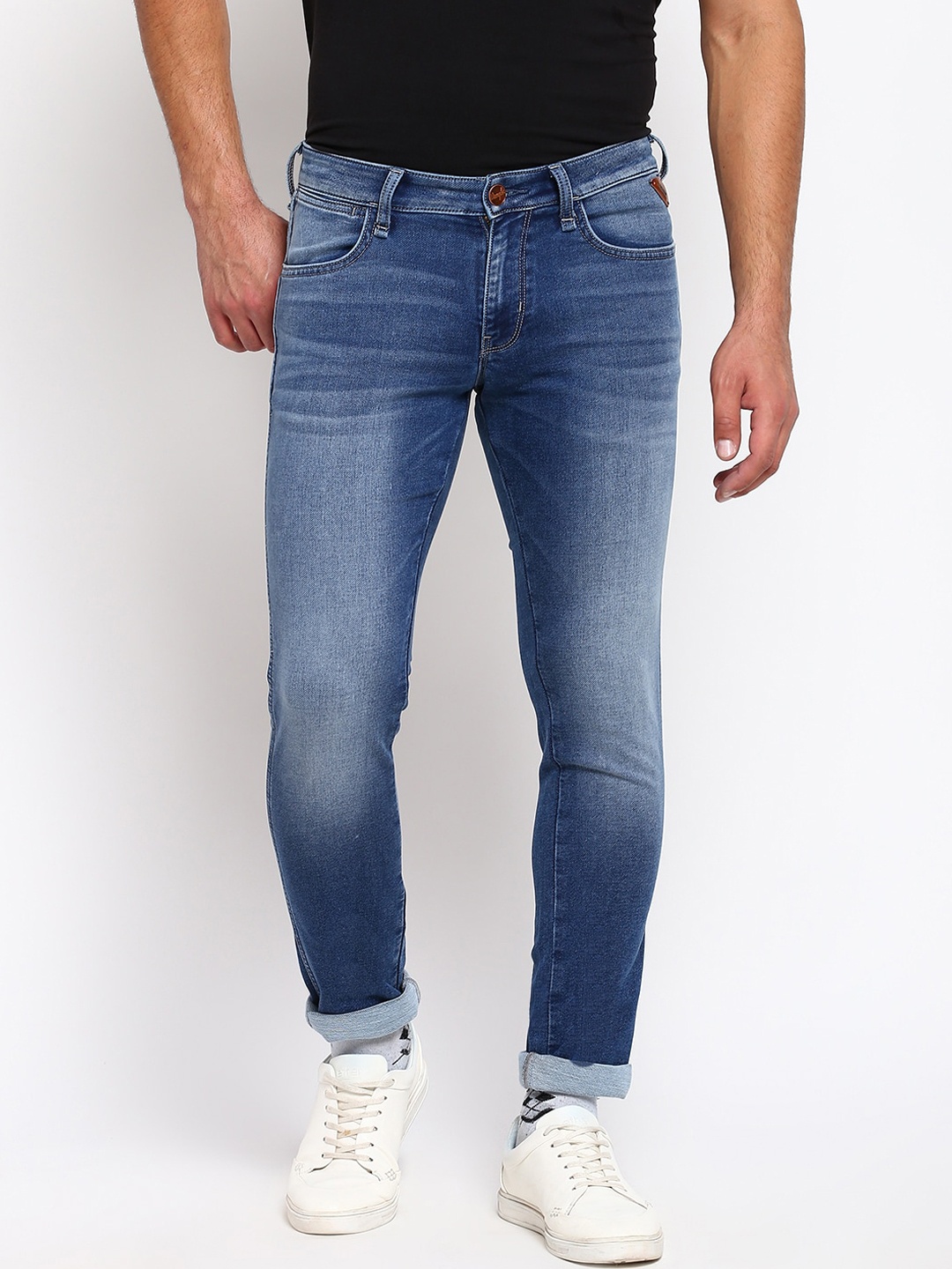

Wrangler Men Blue Slim Fit Heavy Fade Jeans