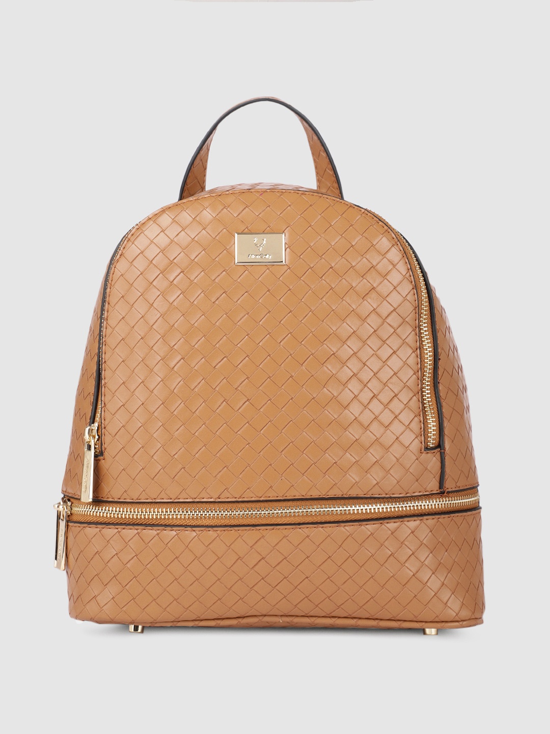 

Allen Solly Women Tan Brown Woven Design Backpack