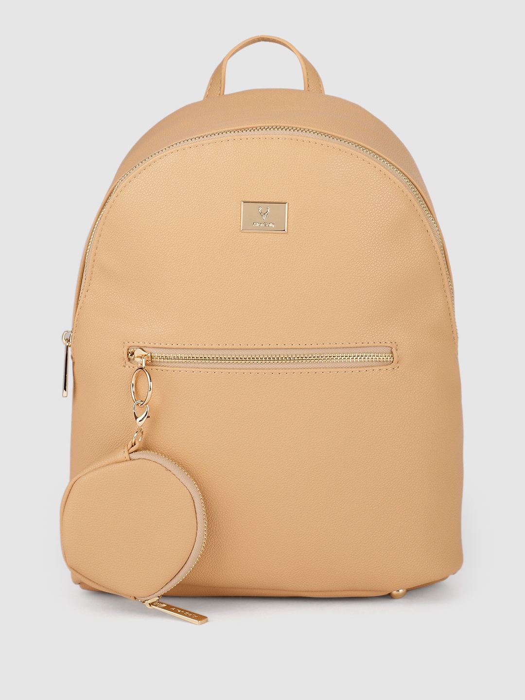 

Allen Solly Women Beige Solid Backpack