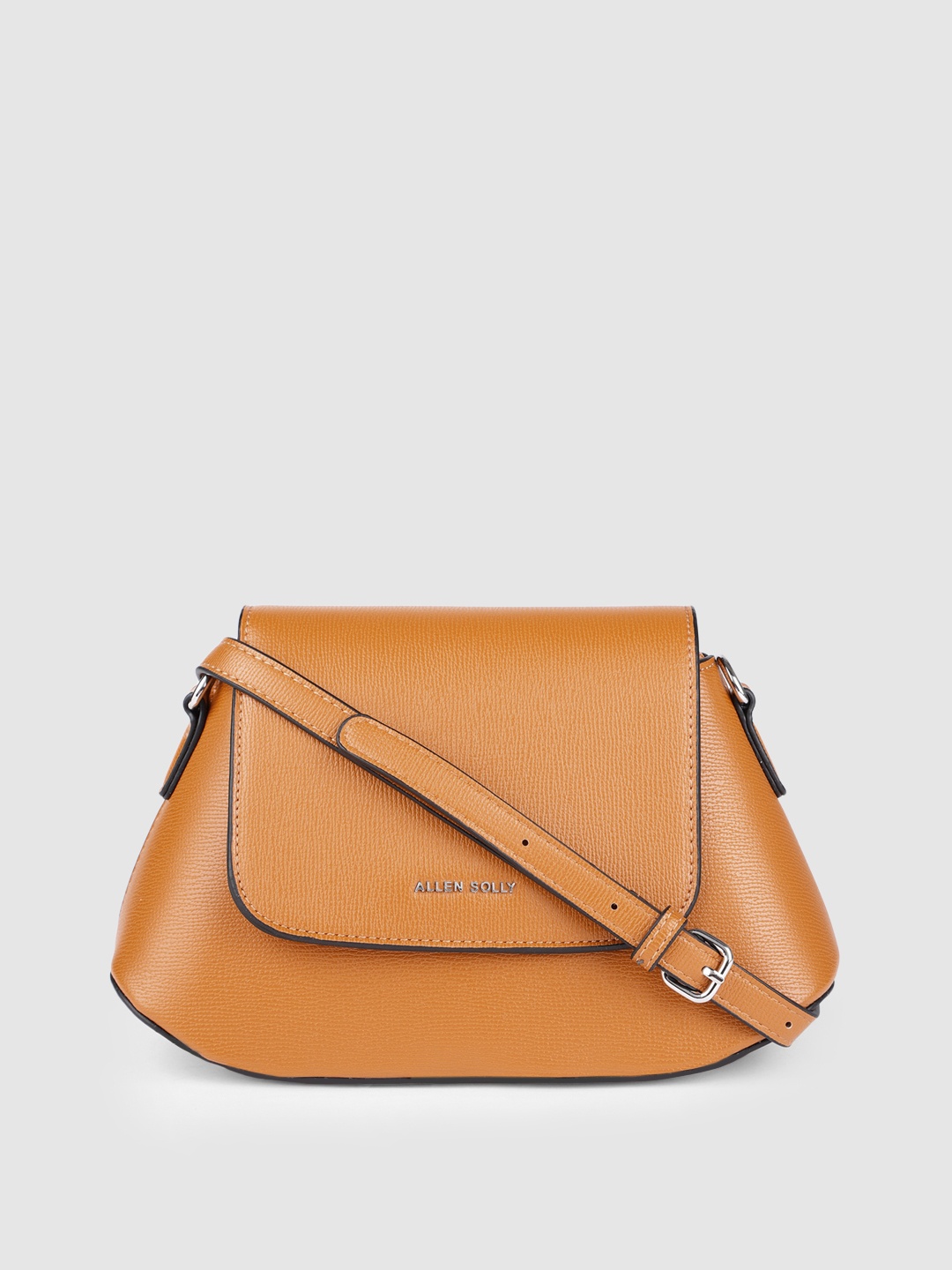 

Allen Solly Mustard Yellow Solid Bucket Sling Bag