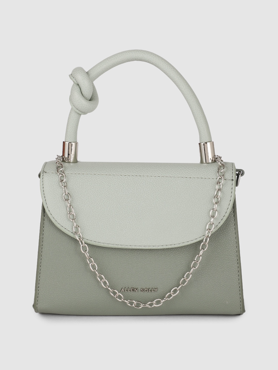 

Allen Solly Grey PU Structured Sling Bag