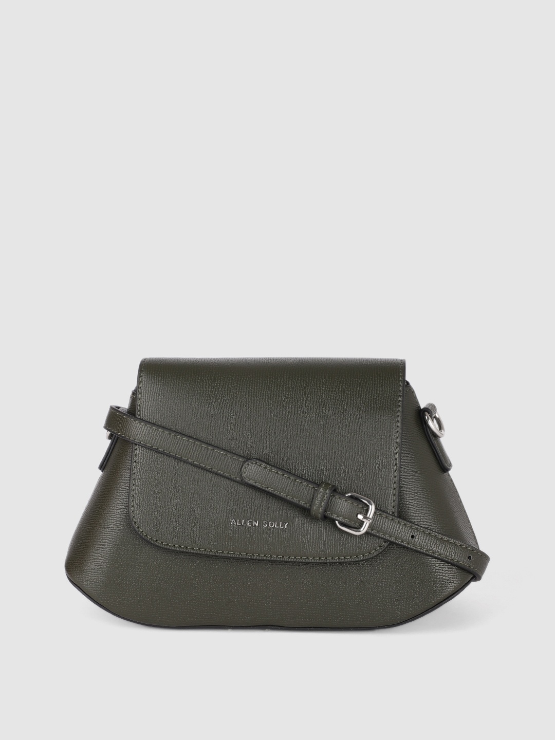 

Allen Solly Green PU Structured Sling Bag