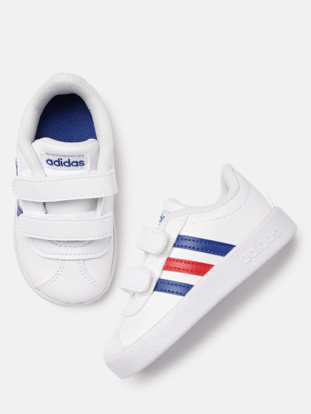 

ADIDAS Kids White VL Court 2.0 Sneakers