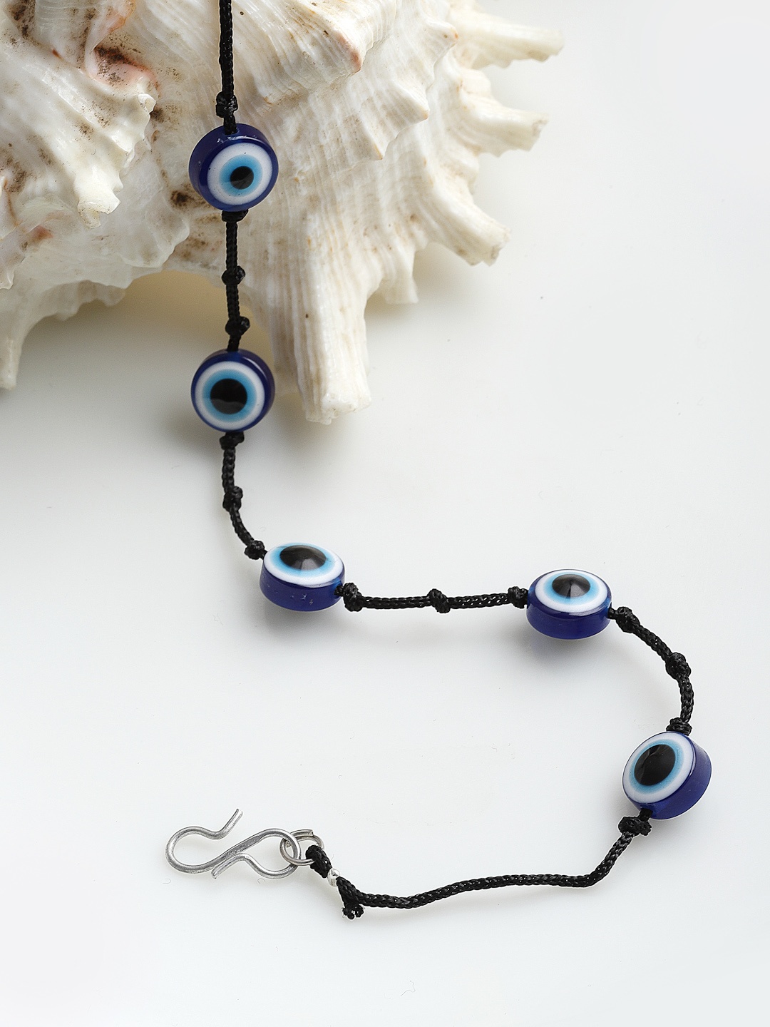 

PANASH Evil Eye Beaded Black Thread Handcrafted Anklet