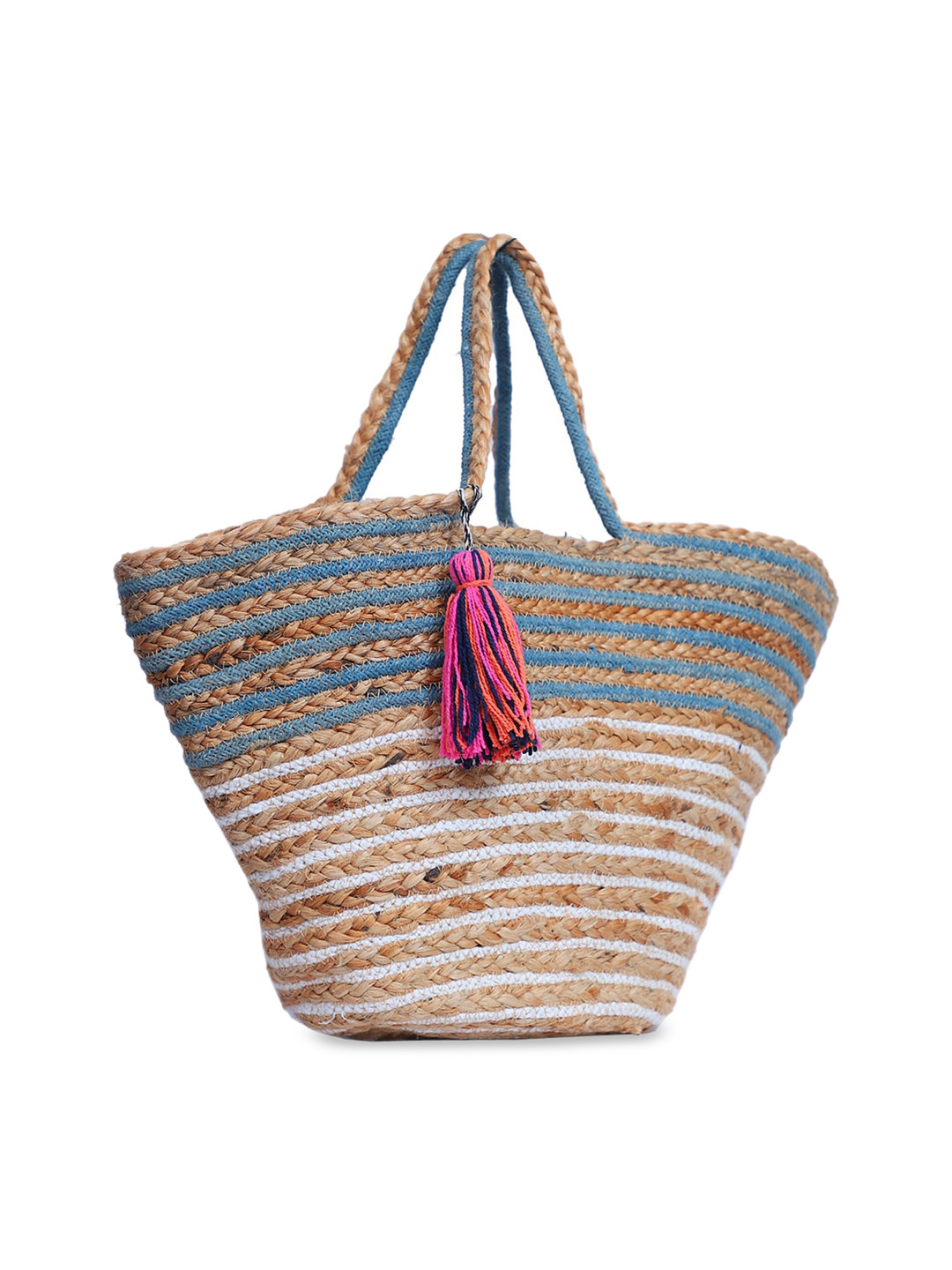 

FABBHUE Multicoloured Structured Shoulder Bag, Multi