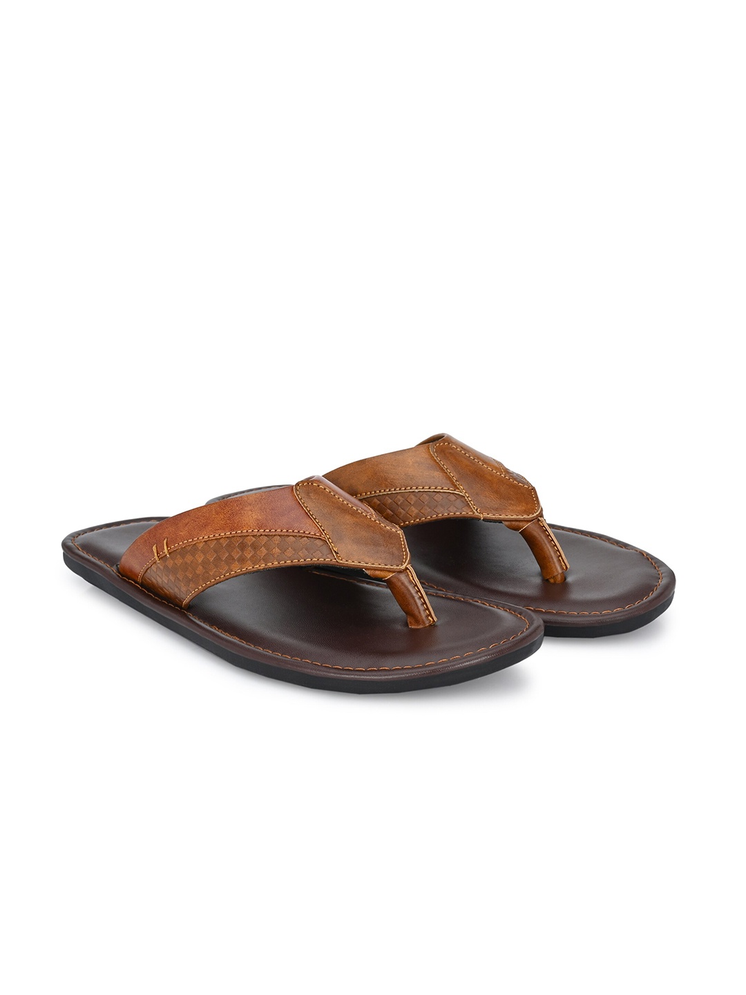 

Azzaro Black Men Beige & Black Thong Flip-Flops