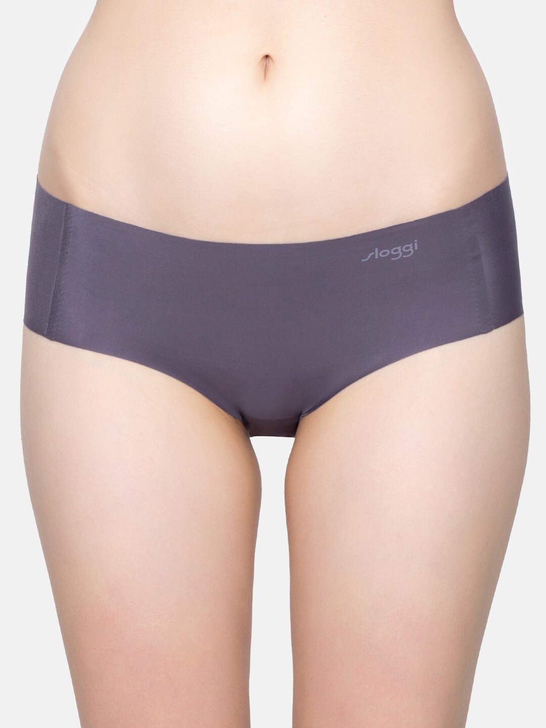 

Sloggi Women Grey Solid Low-Rise Zero Feel Ultra Light Seamless Hipster Briefs