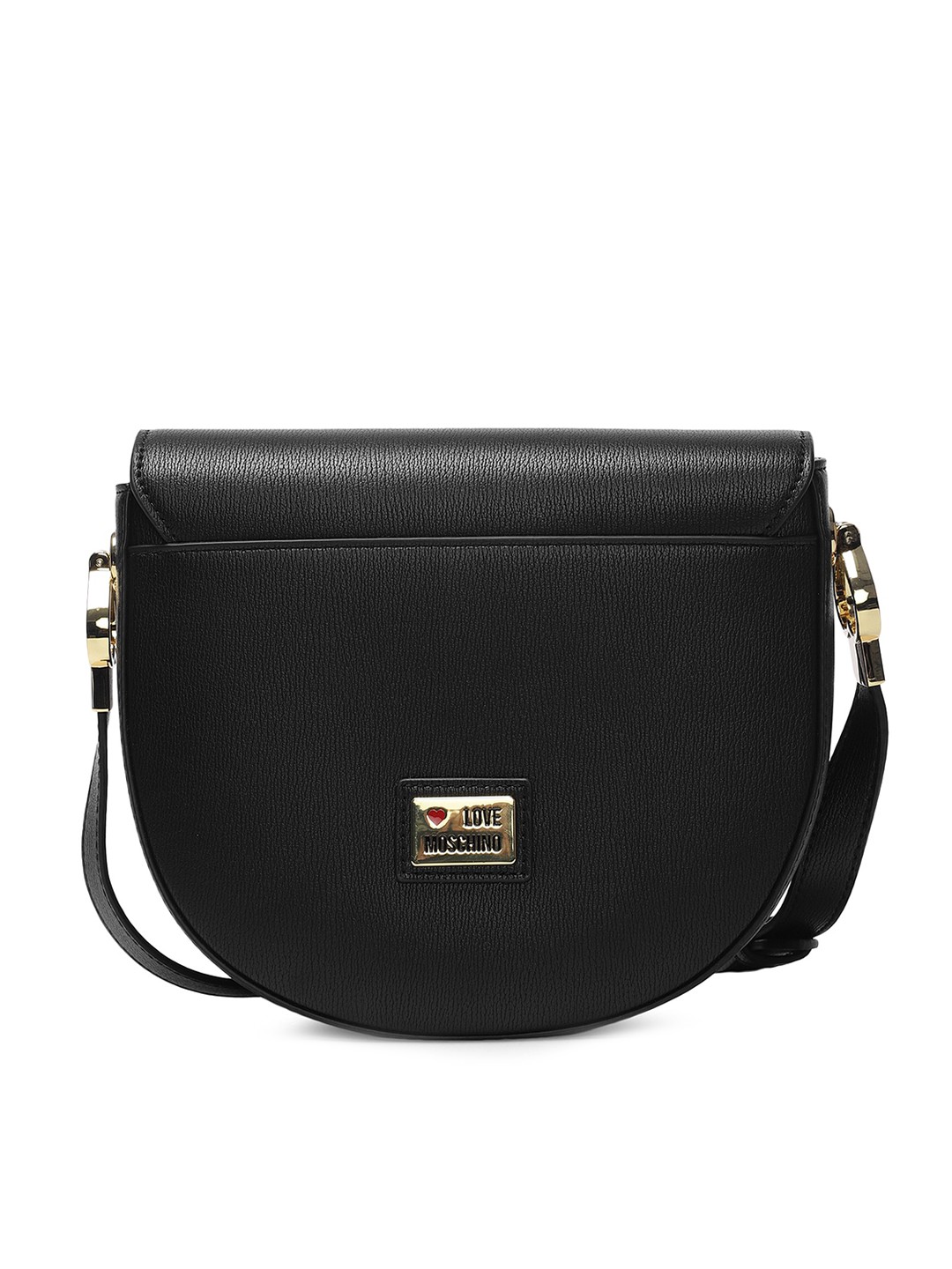 

LOVE MOSCHINO Women Black Leather Structured Sling Bag