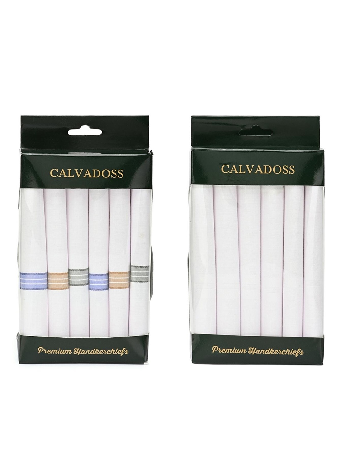 

Calvadoss White Set of 12 Cotton Handkerchiefs