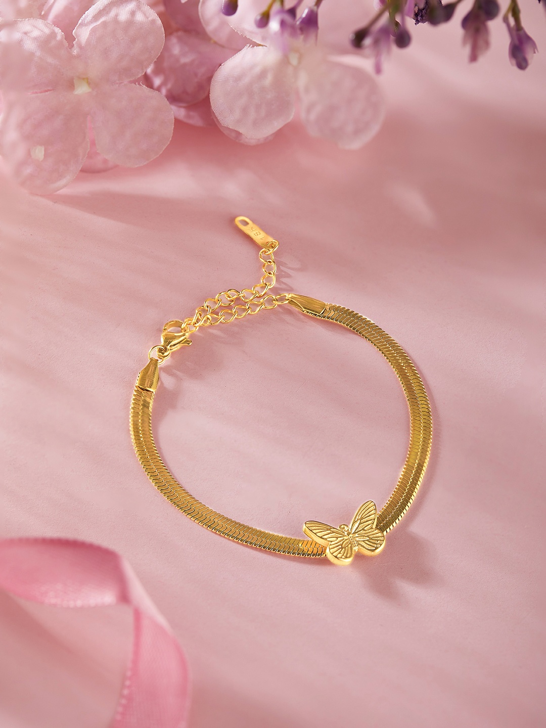 

Rubans Voguish Women 24K Gold-Plated Charm Bracelet