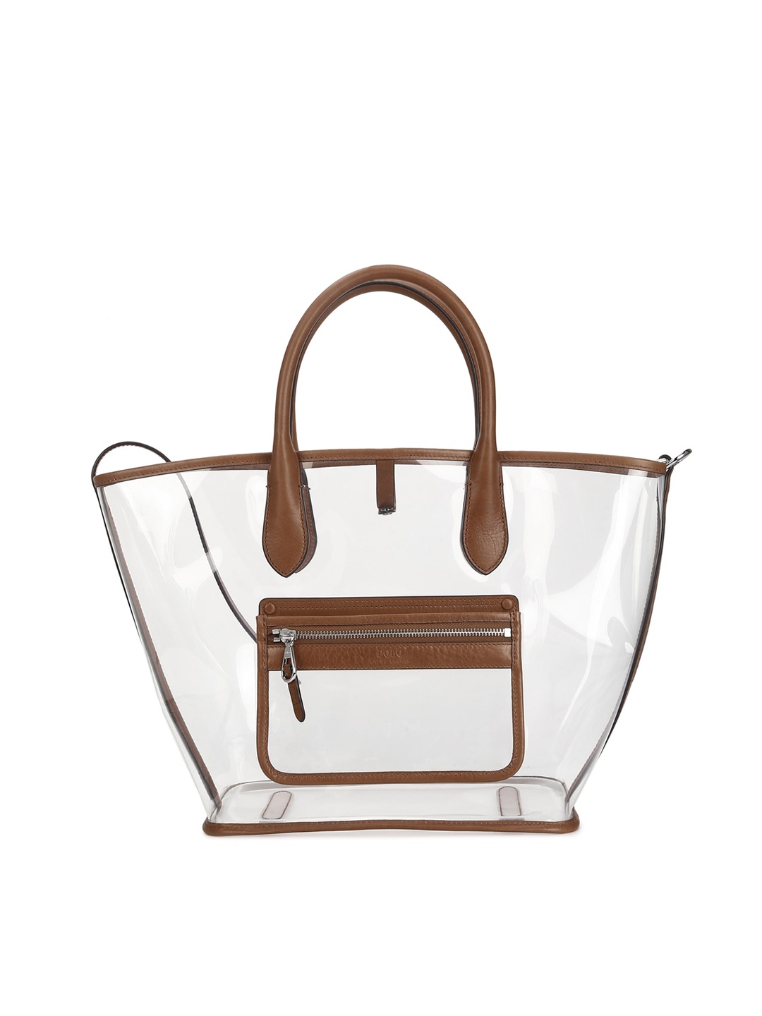 

Polo Ralph Lauren Brown Leather Structured Tote Bag