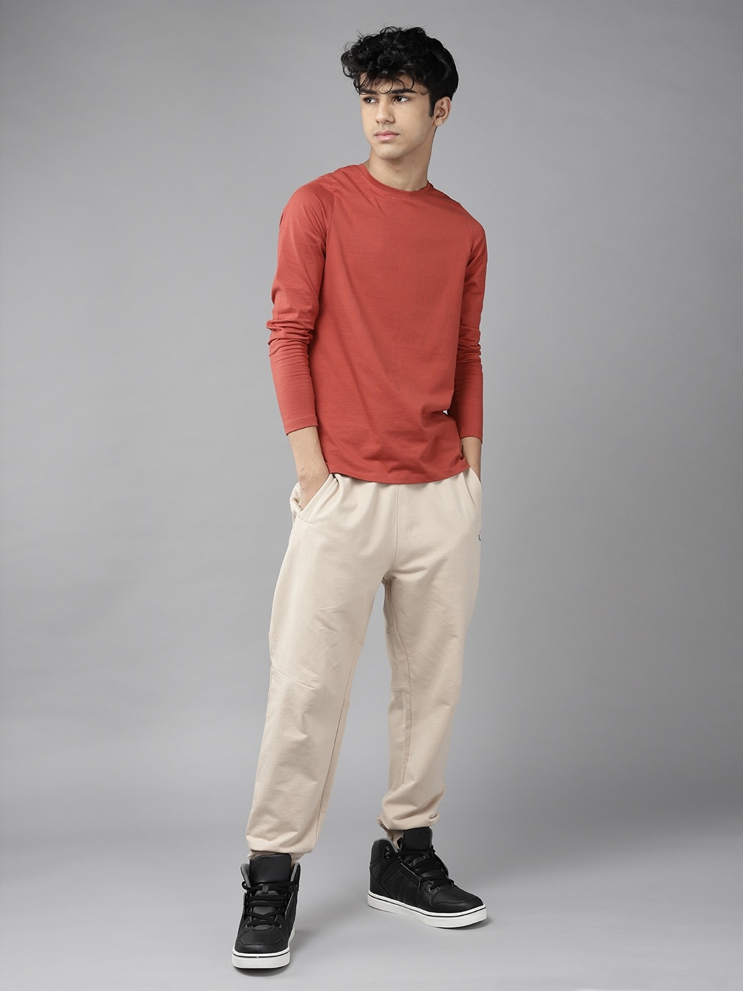 

UTH by Roadster Boys Rust Red Solid T-shirt