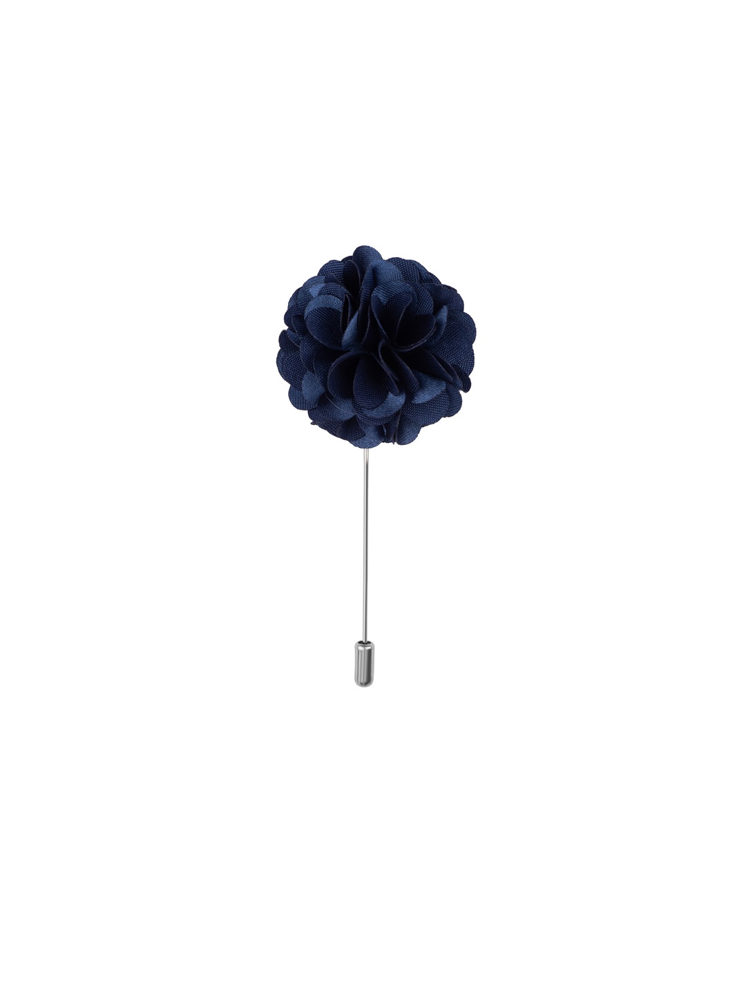 

The Tie Hub Men Navy Blue Solid Marigold Flower-Shaped Lapel Pin
