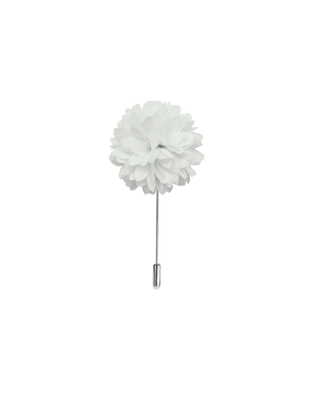 

The Tie Hub Men White Flower Lapel Pin