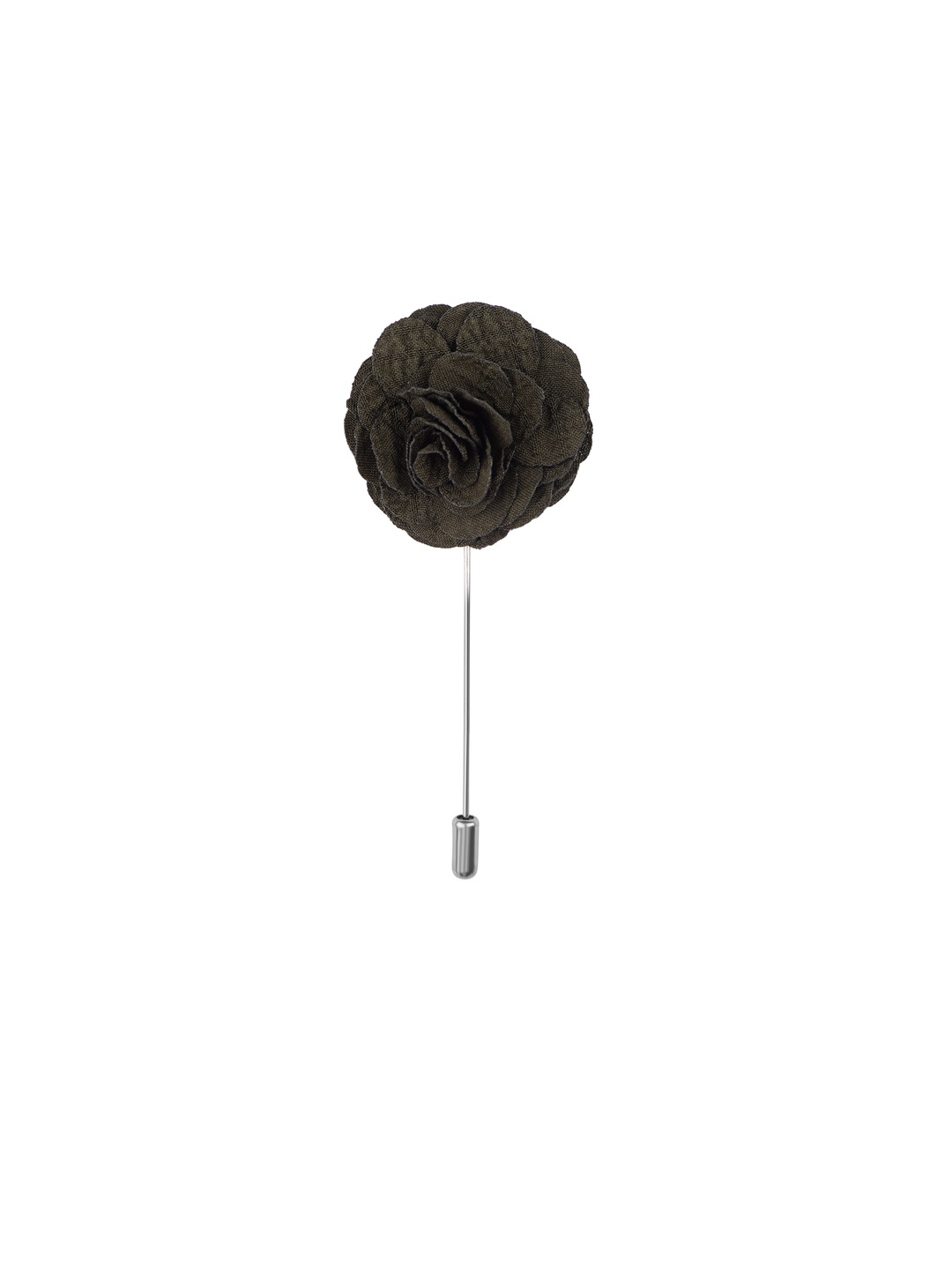

The Tie Hub Men Olive Green Flower Lapel Pin