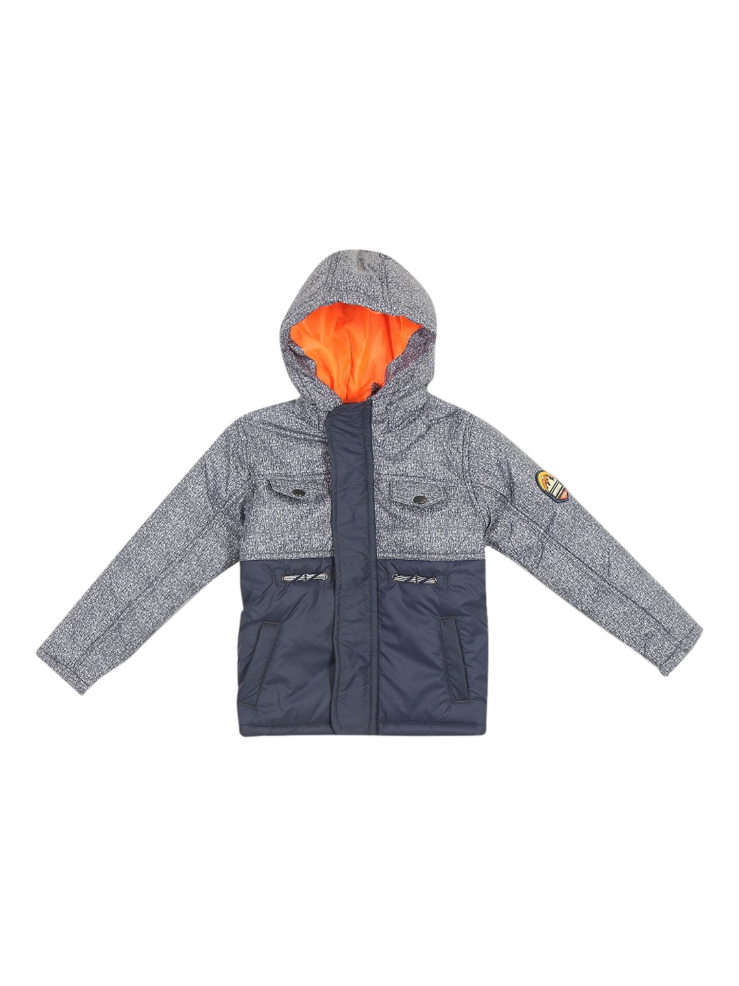 

Cherokee Boys Blue Grey Colourblocked Padded Jacket