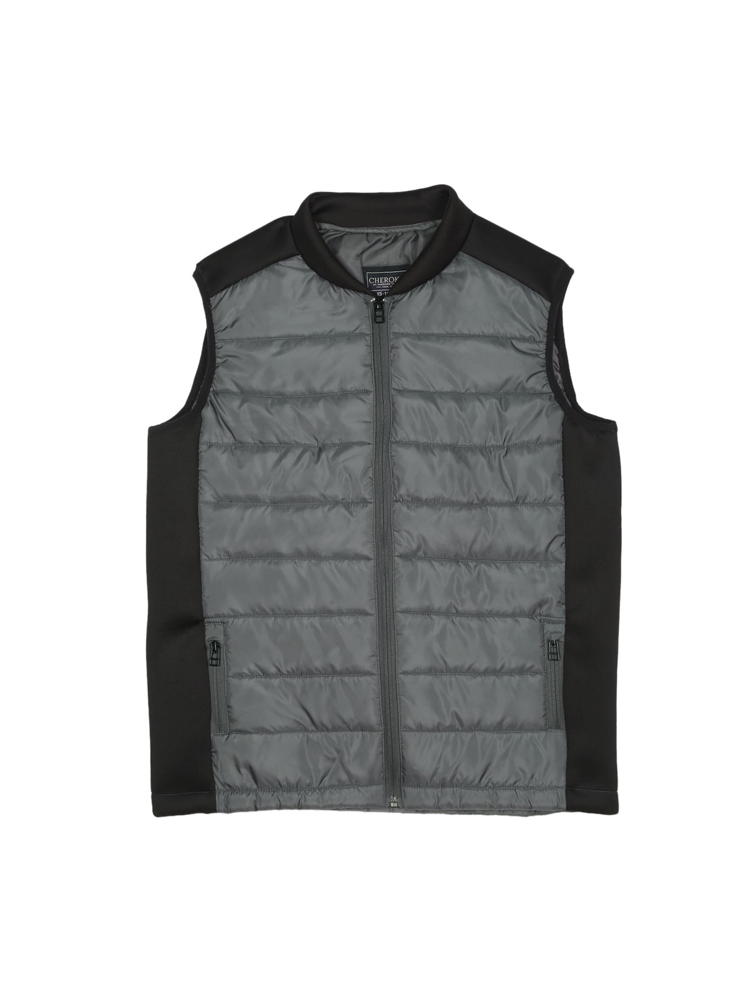 

Cherokee Boys Grey & Black Colourblocked Padded Jacket