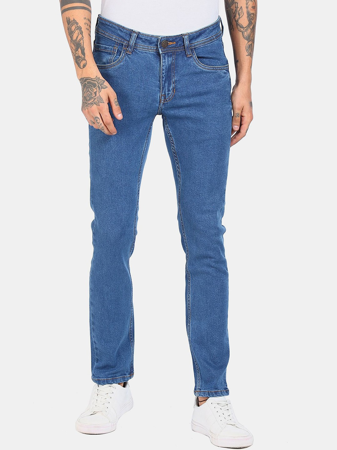 

Cherokee Men Blue Slim Fit Mid-Rise Jeans