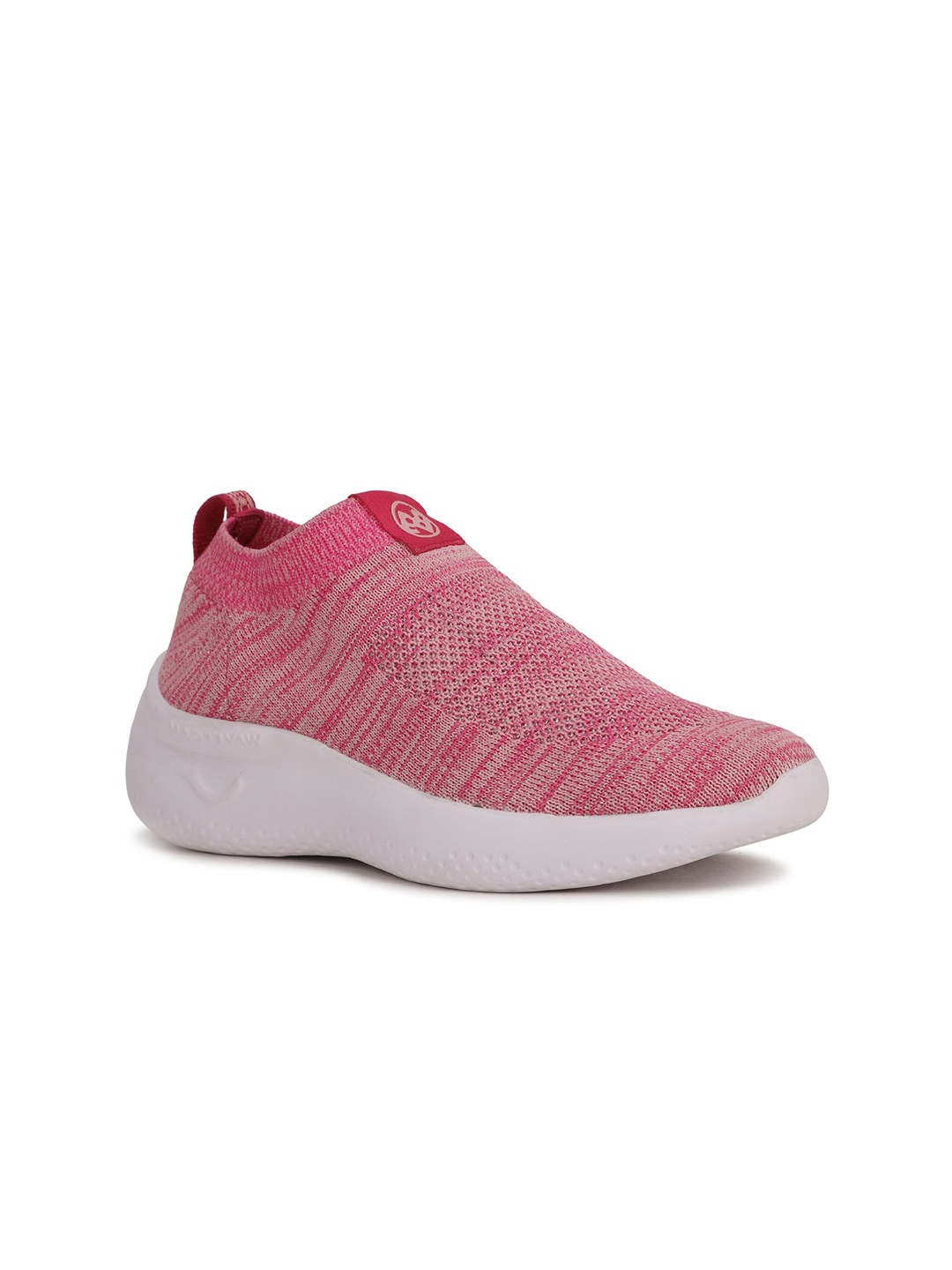 

Bubblegummers Girls Pink Woven Design Slip-On Sneakers