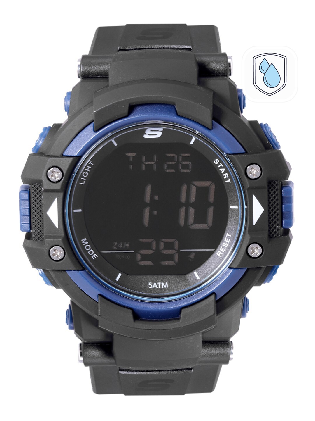 

Skechers Men Black Dial & Black Straps Digital Watch SR1035