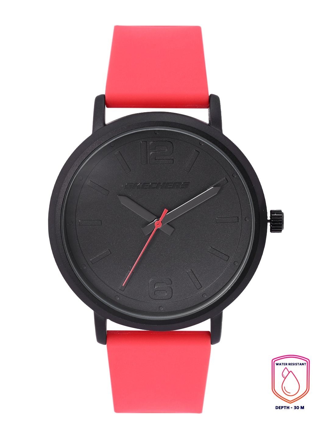 

Skechers Men Black Dial & Red Straps Ardmore Analogue Watch SR5043