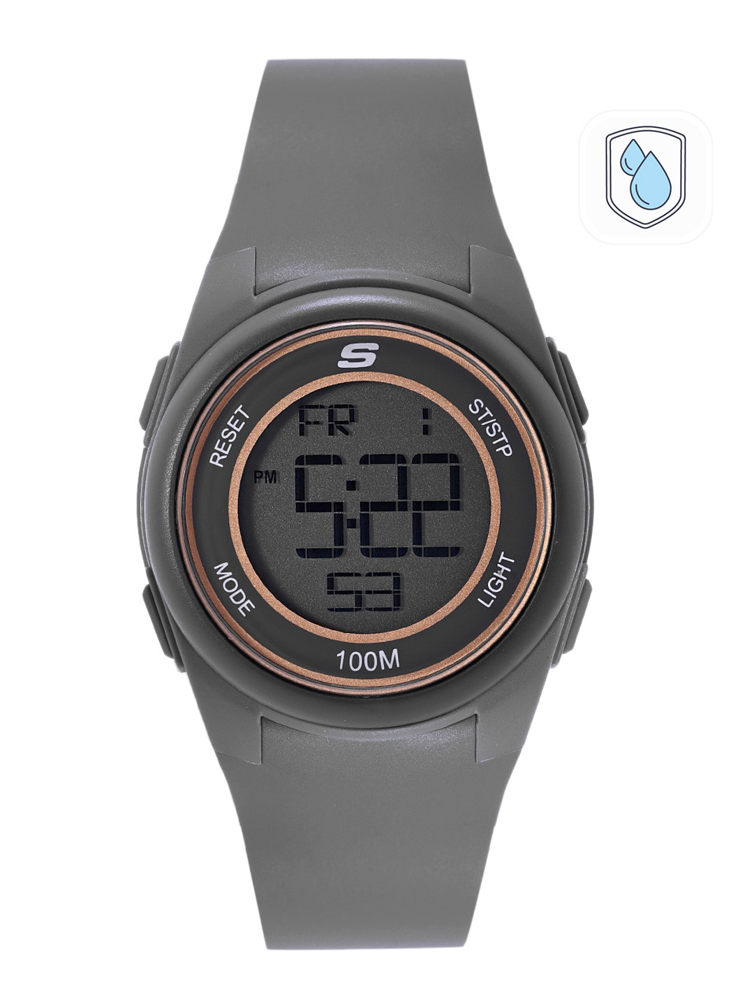 

Skechers Women Grey Vicksburg Digital Watch SR2105