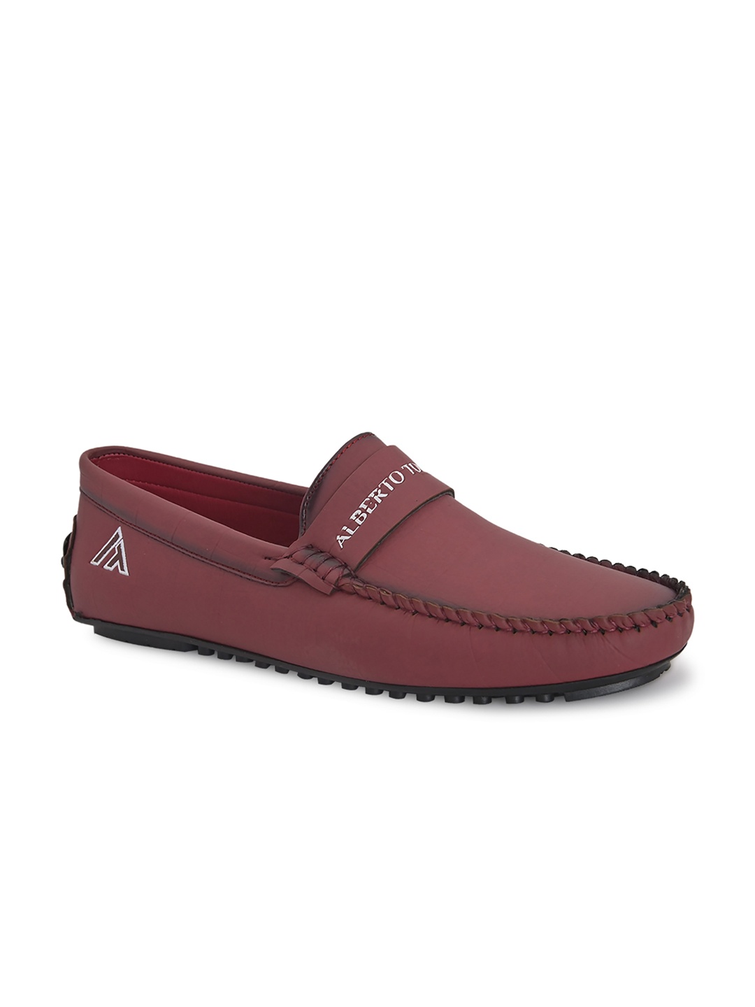 

Alberto Torresi Men Burgundy Lightweight Driving Shoes