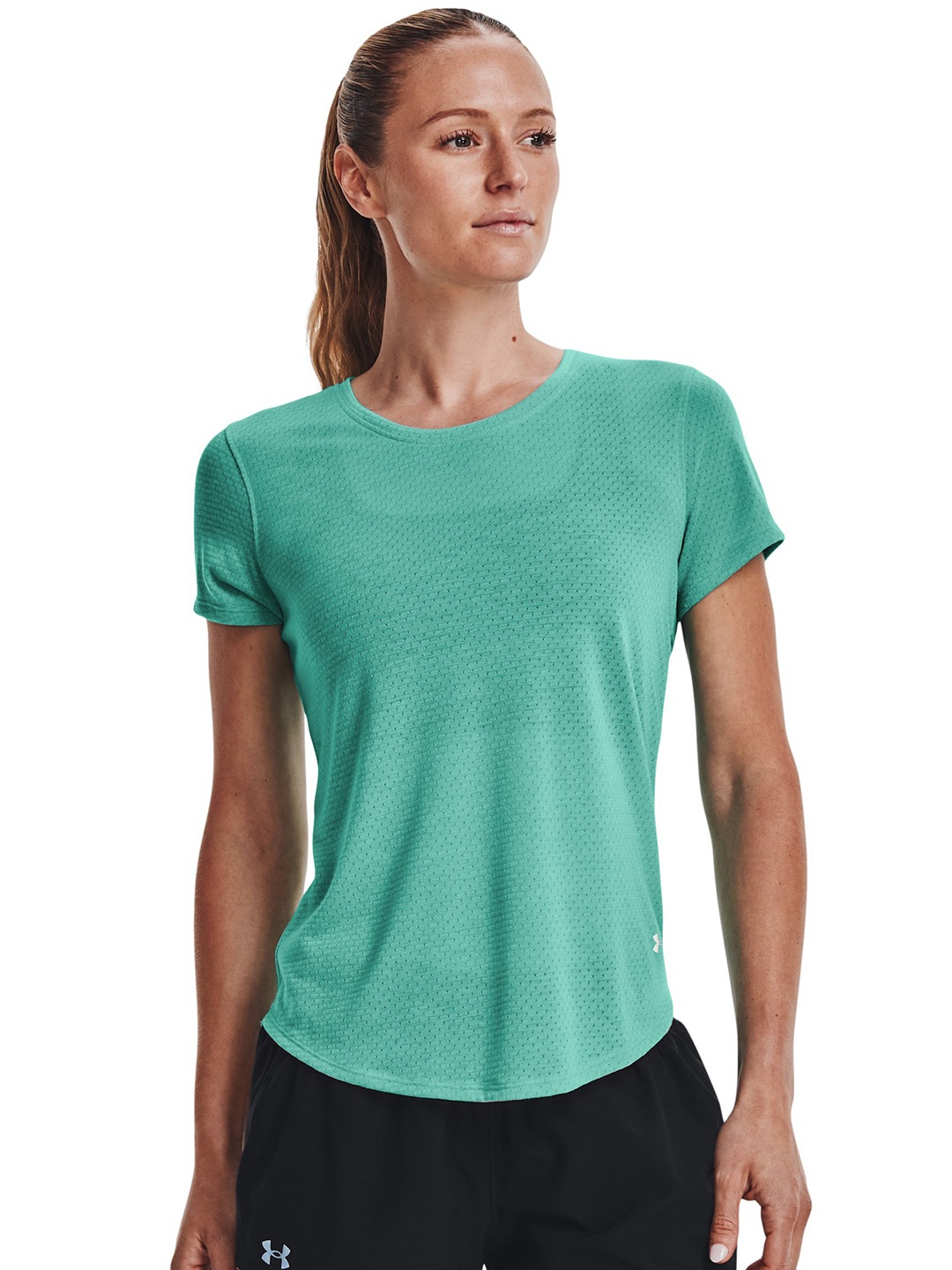 

UNDER ARMOUR Women Sea Green UA Streaker SS T-shirt