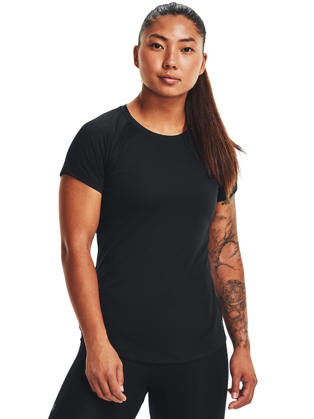 

UNDER ARMOUR Women Coolswitch Run SS Black T-shirt