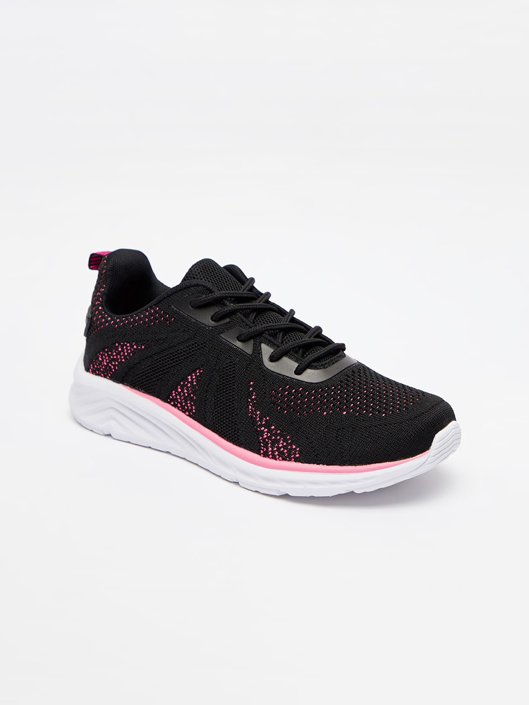 

shoexpress Women Black Textile Training or Gym Non-Marking Shoes
