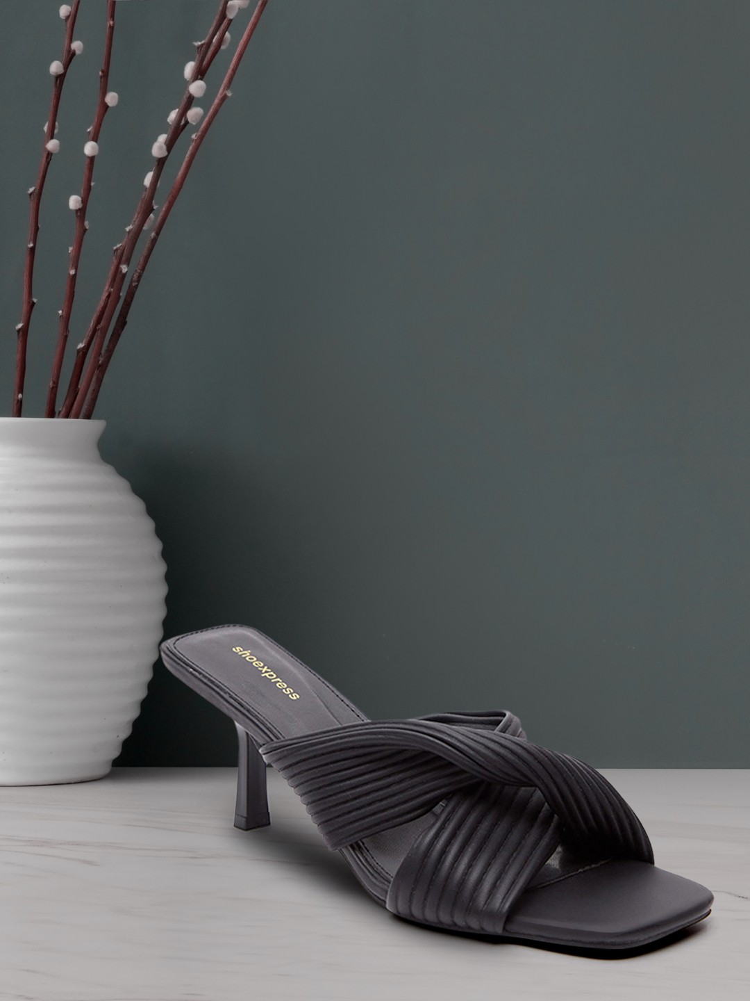 

shoexpress Black PU Sandals