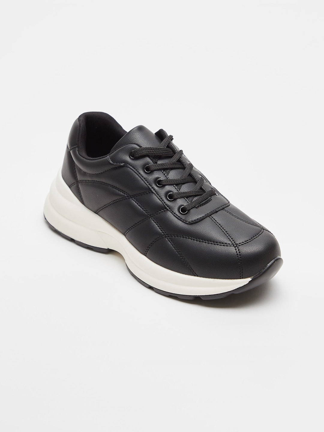

shoexpress Women Black Running Non-Marking Shoes