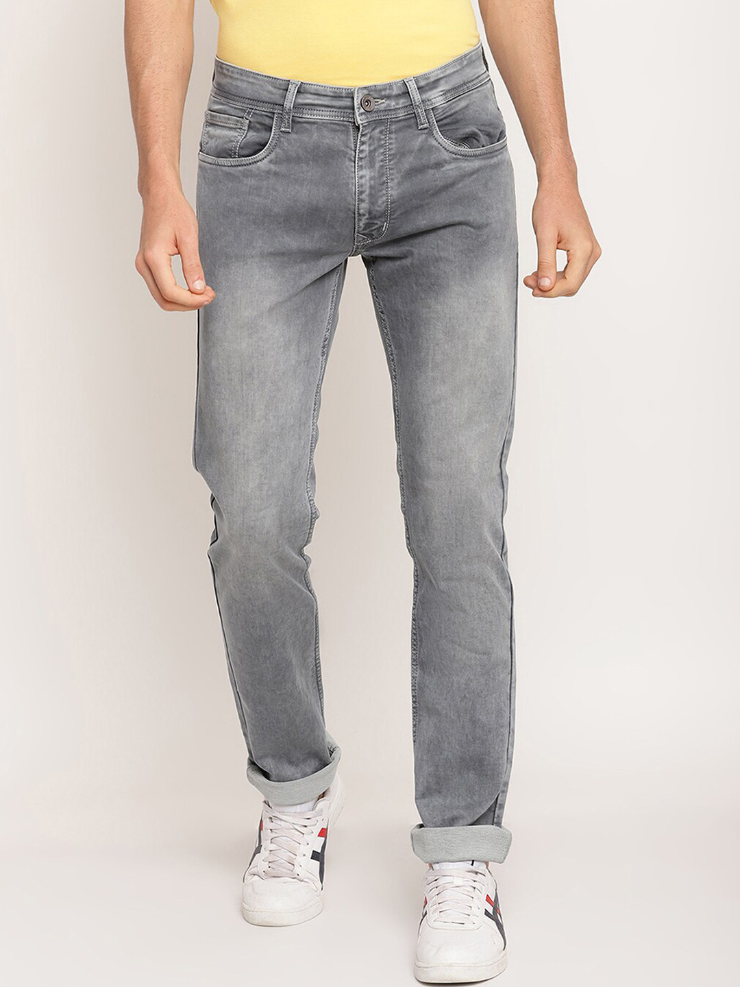 

Octave Men Grey Heavy Fade Stretchable Jeans