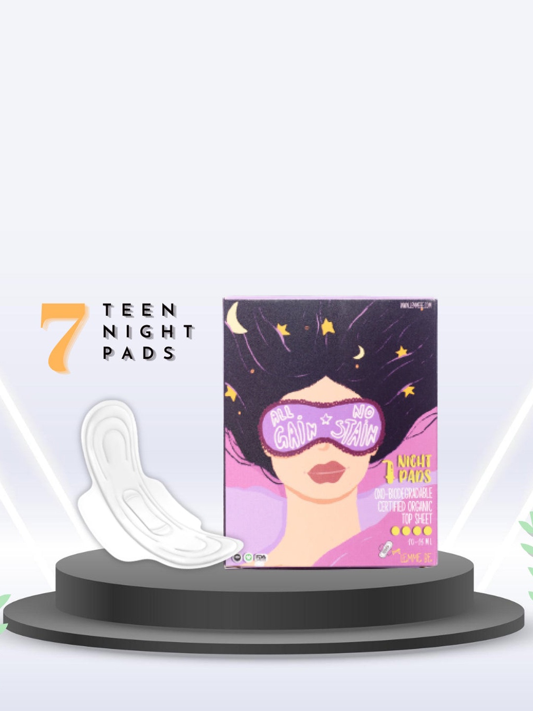 

LEMME BE Complete Period Care Combo For Teens, White