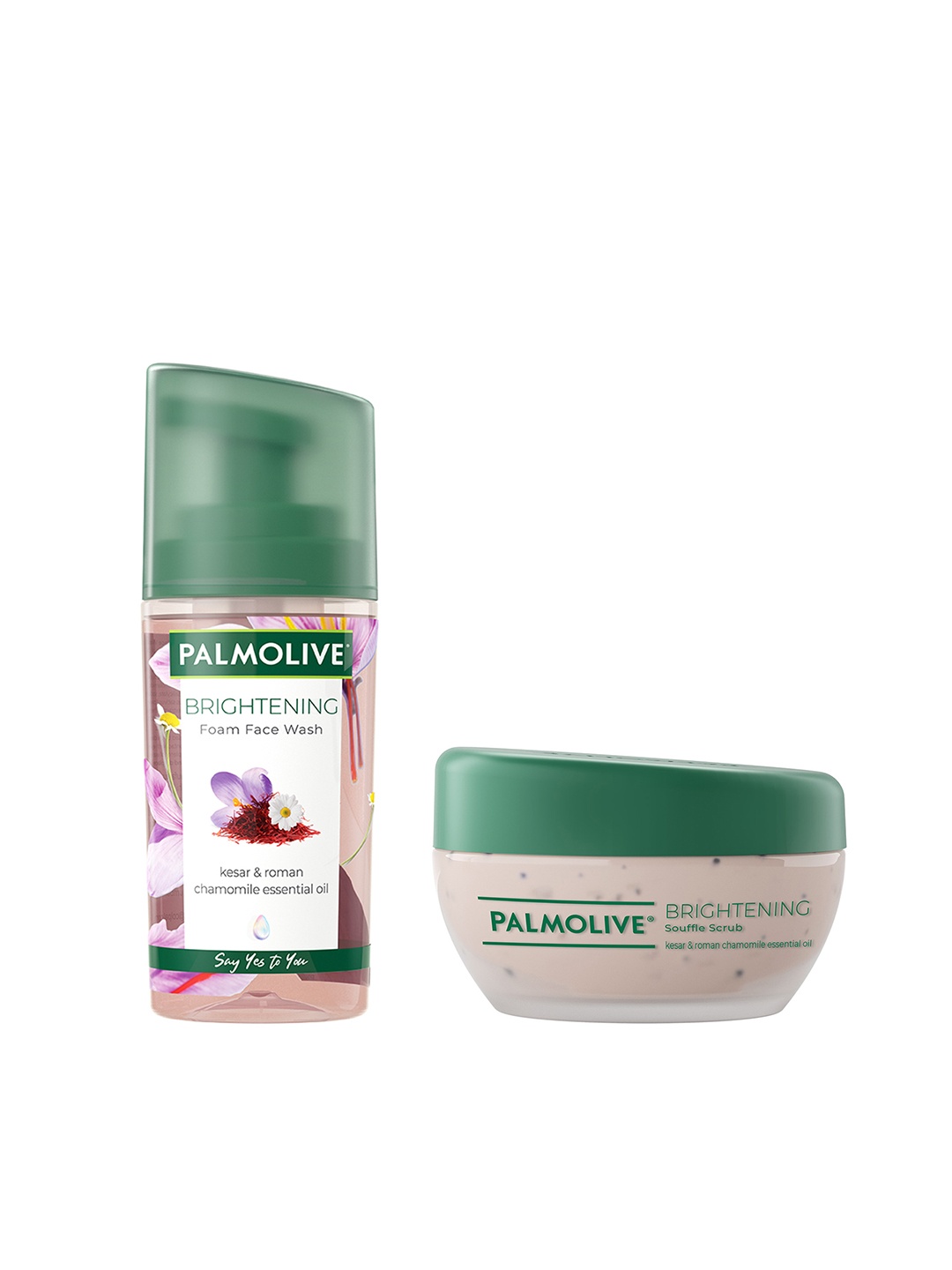

Palmolive Set of Brightening Foam Face Wash & Brightening Souffle Face Scrub, Pink