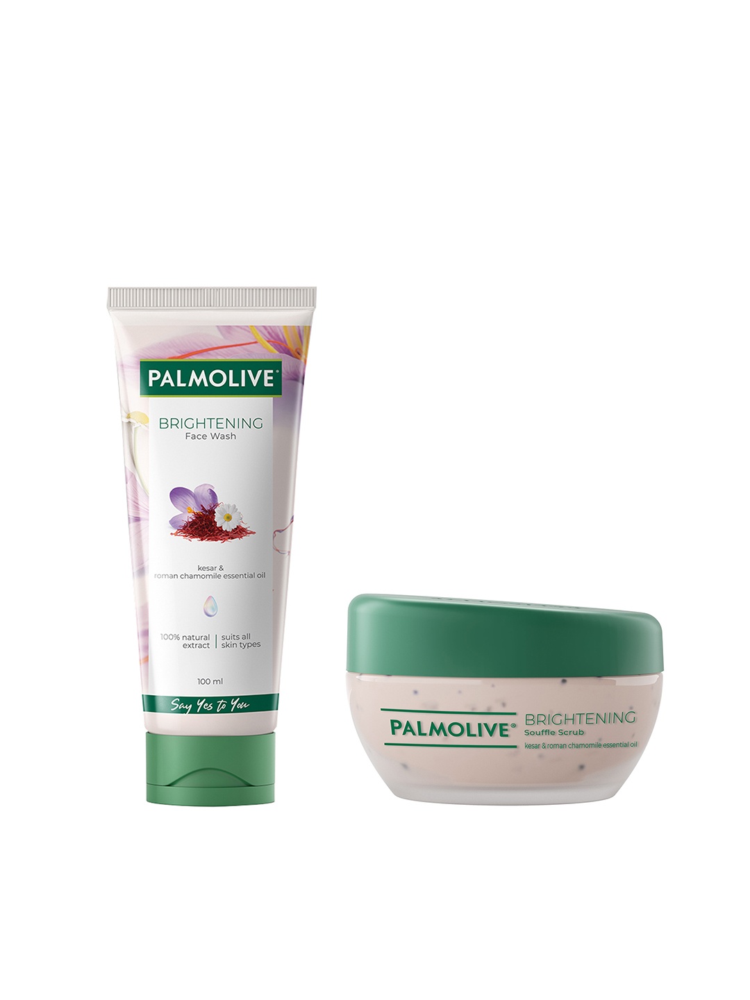 

Palmolive Set of Brightening Gel Face Wash & Brightening Souffle Face Scrub, Beige