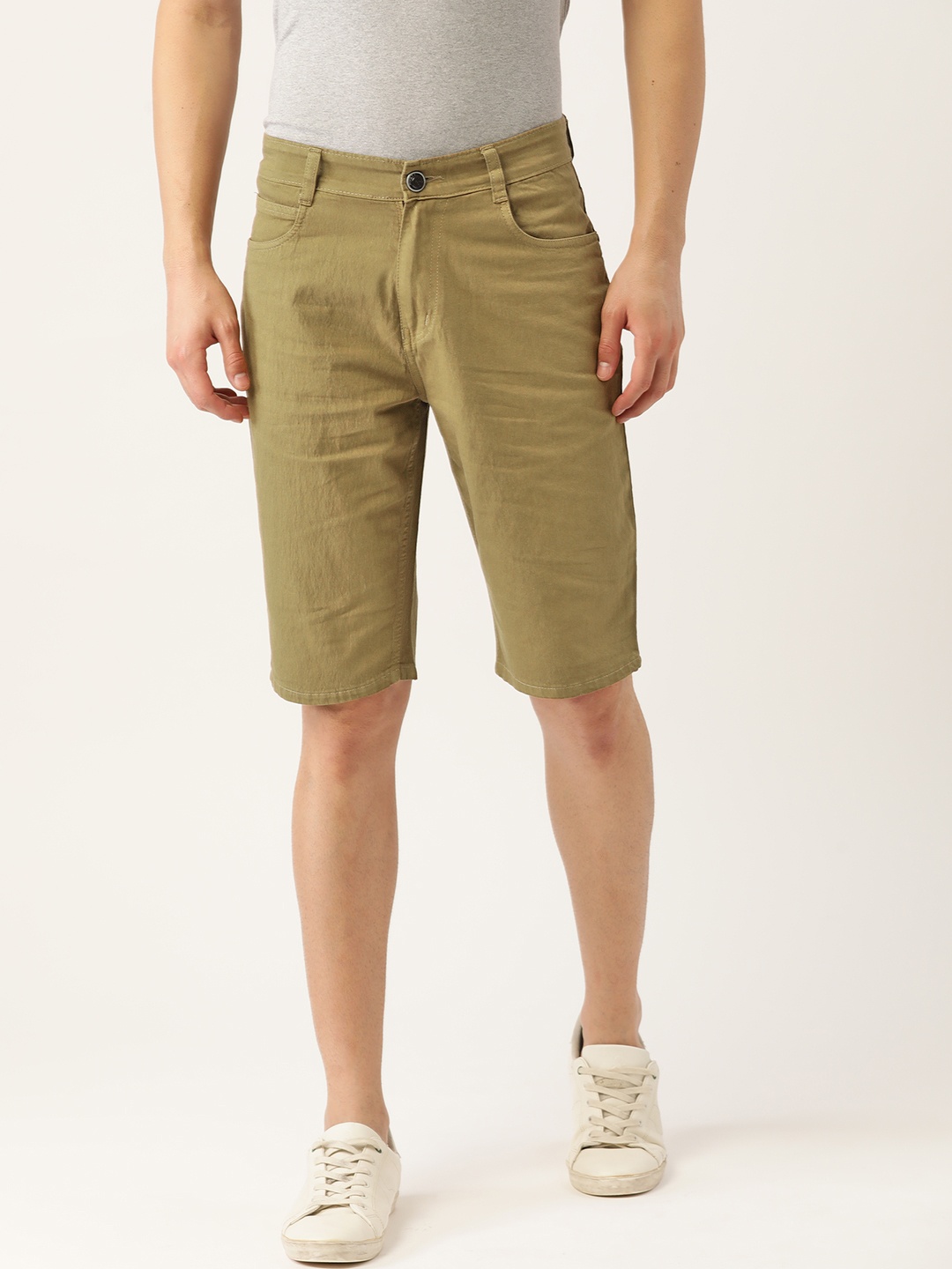 

Sports52 wear Men Khaki Denim Shorts
